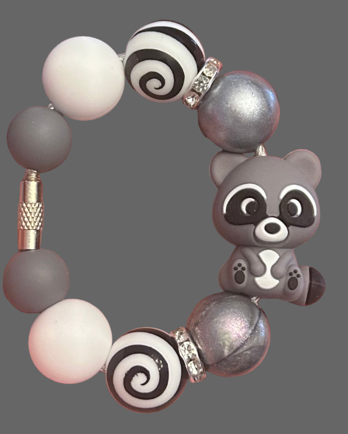 Raccoon Handle Charm