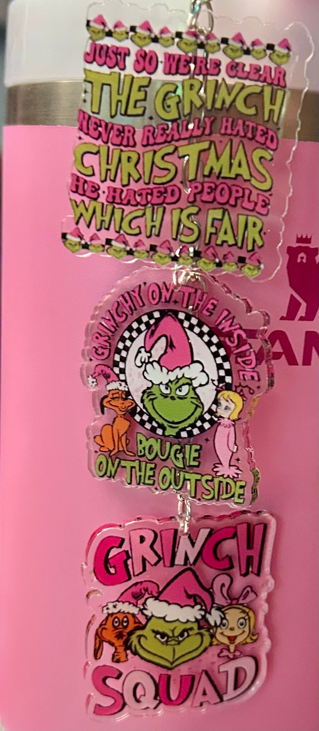 Mean Straw Topper Dangle Charm