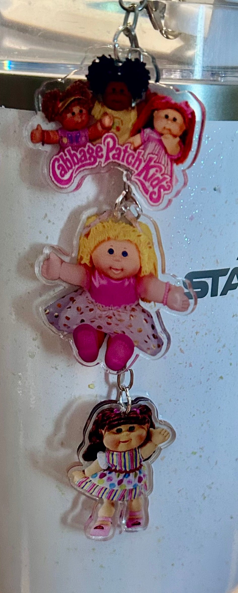 Cabbage Straw Topper Dangle Charm