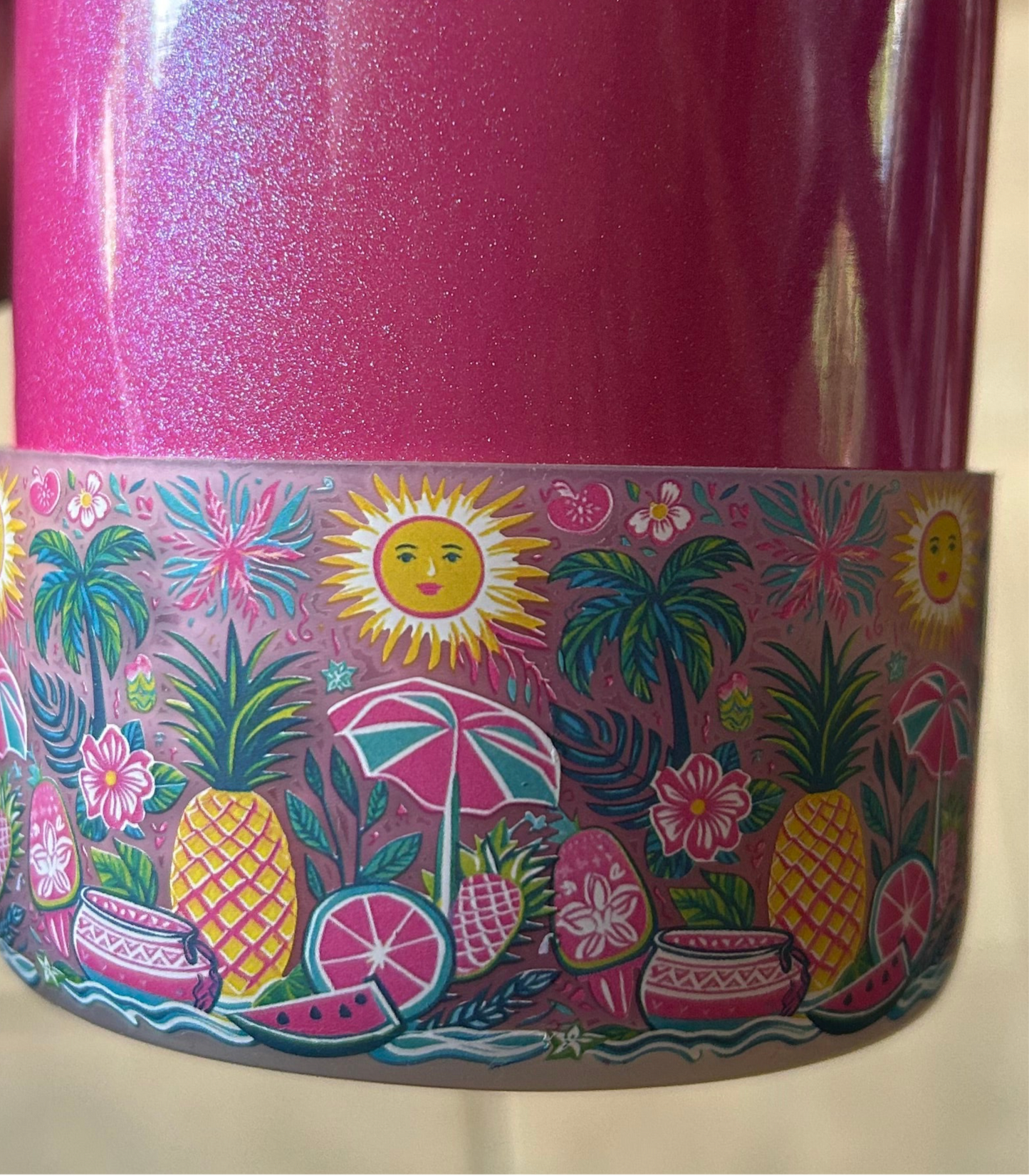 Tumbler Boot Tropical Clear
