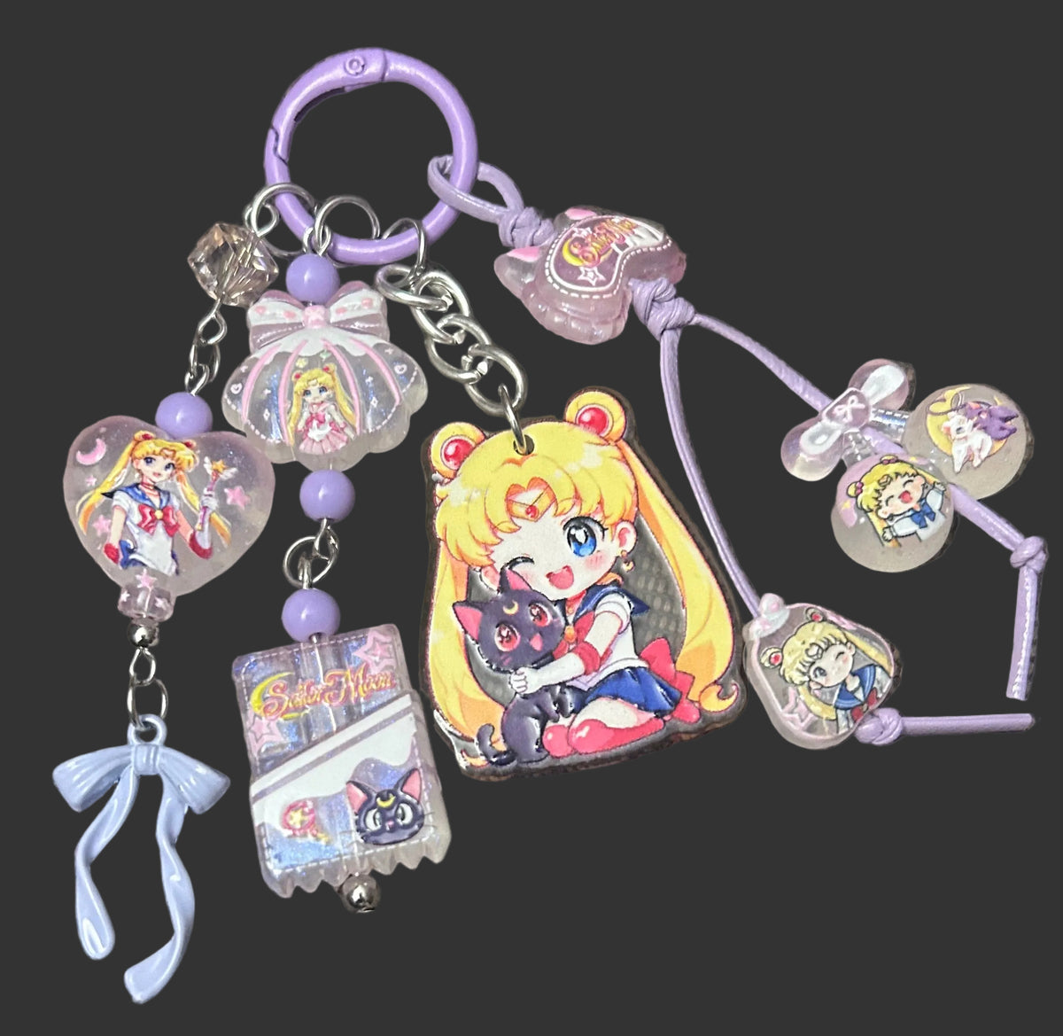 Sailor Straw Topper Bag Key Charm