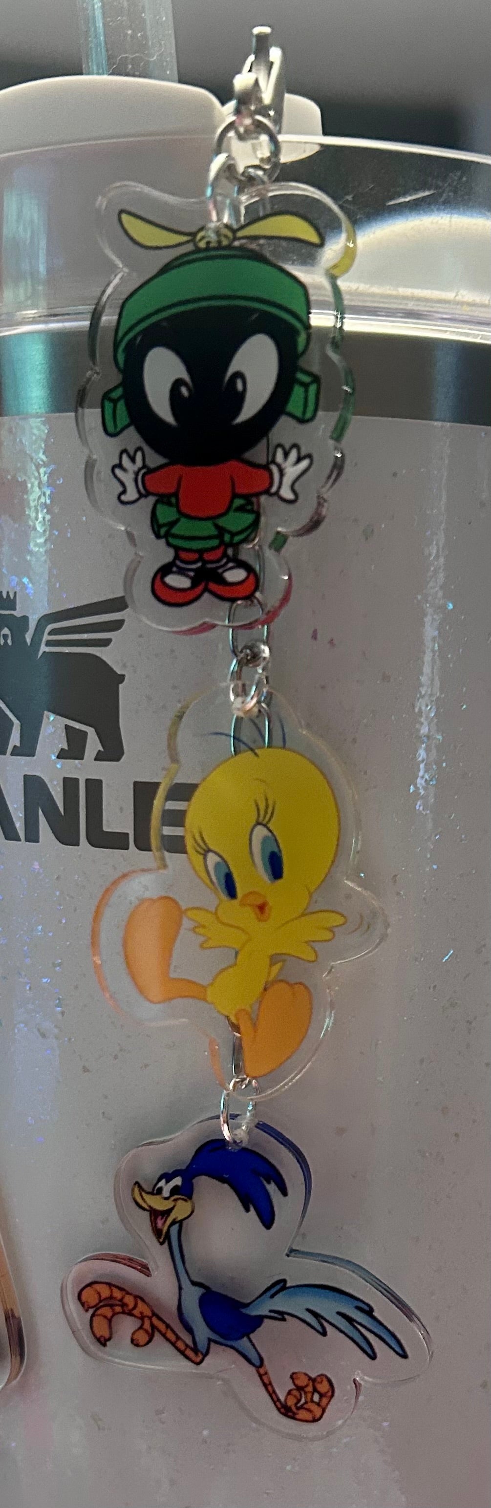 Looney Straw Topper Dangle Charm