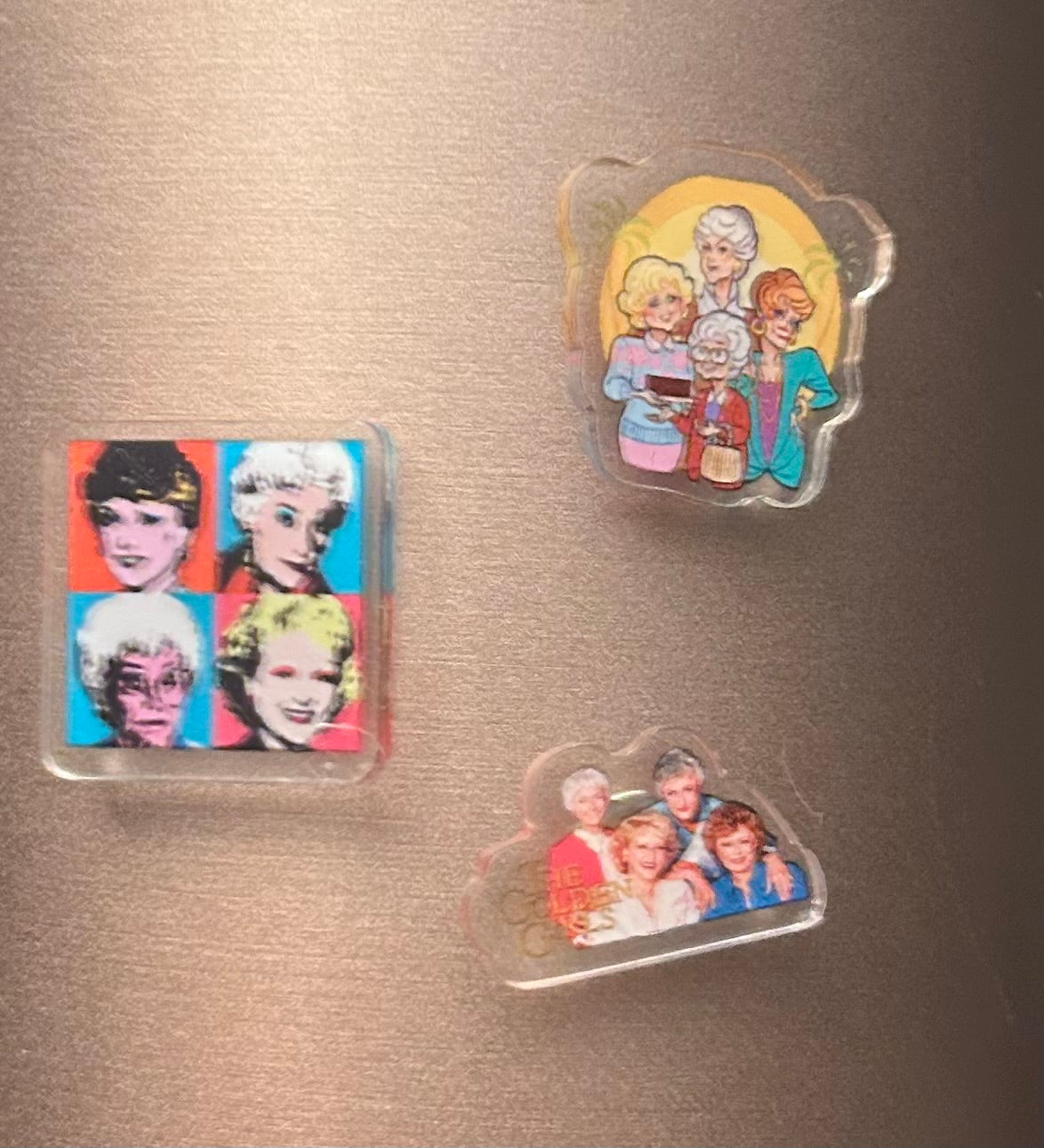 Golden Set of 3 Magnets