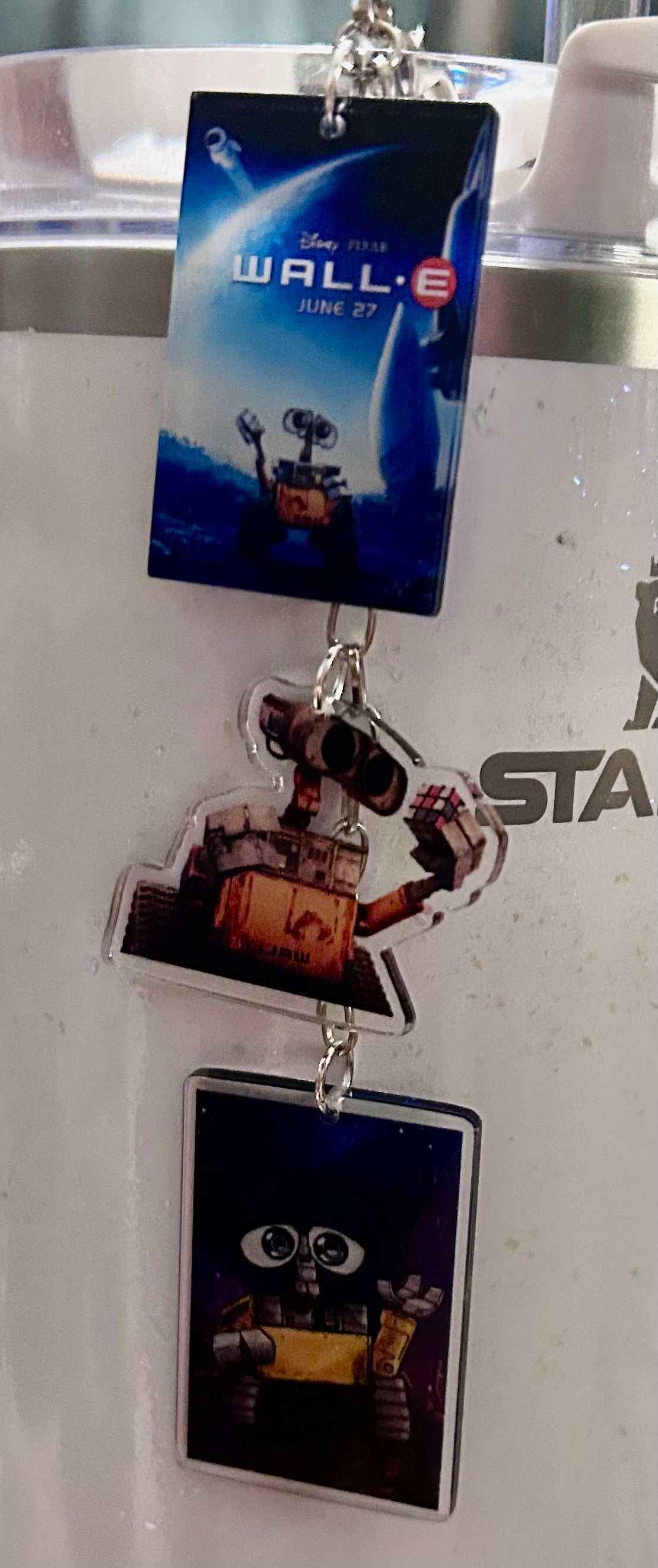 Robot Straw Topper Dangle Charm