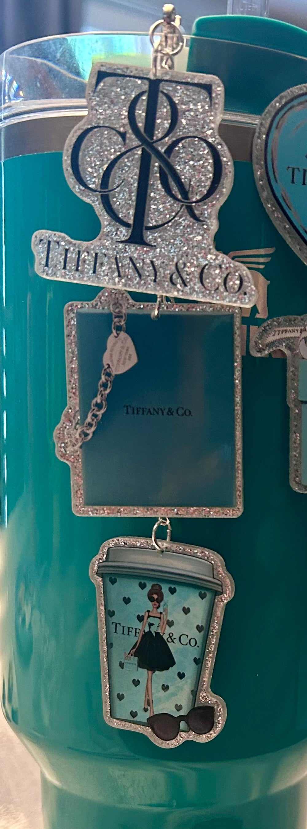 Tiff Straw Topper Dangle Charm