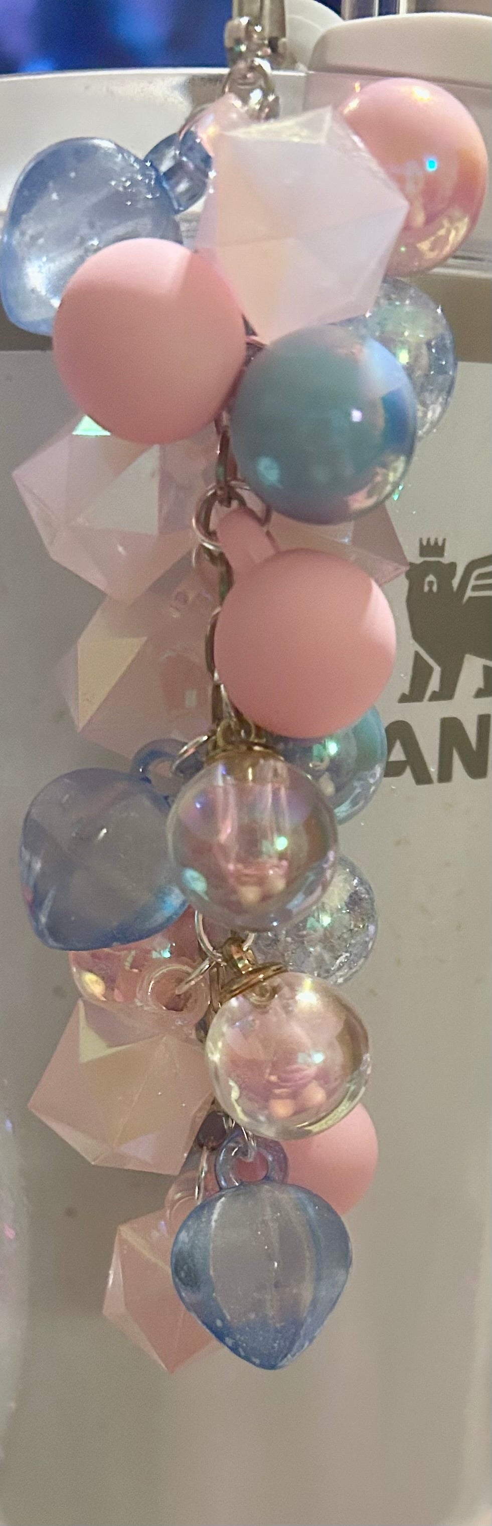 Cotton Candy Bead Straw Dangle