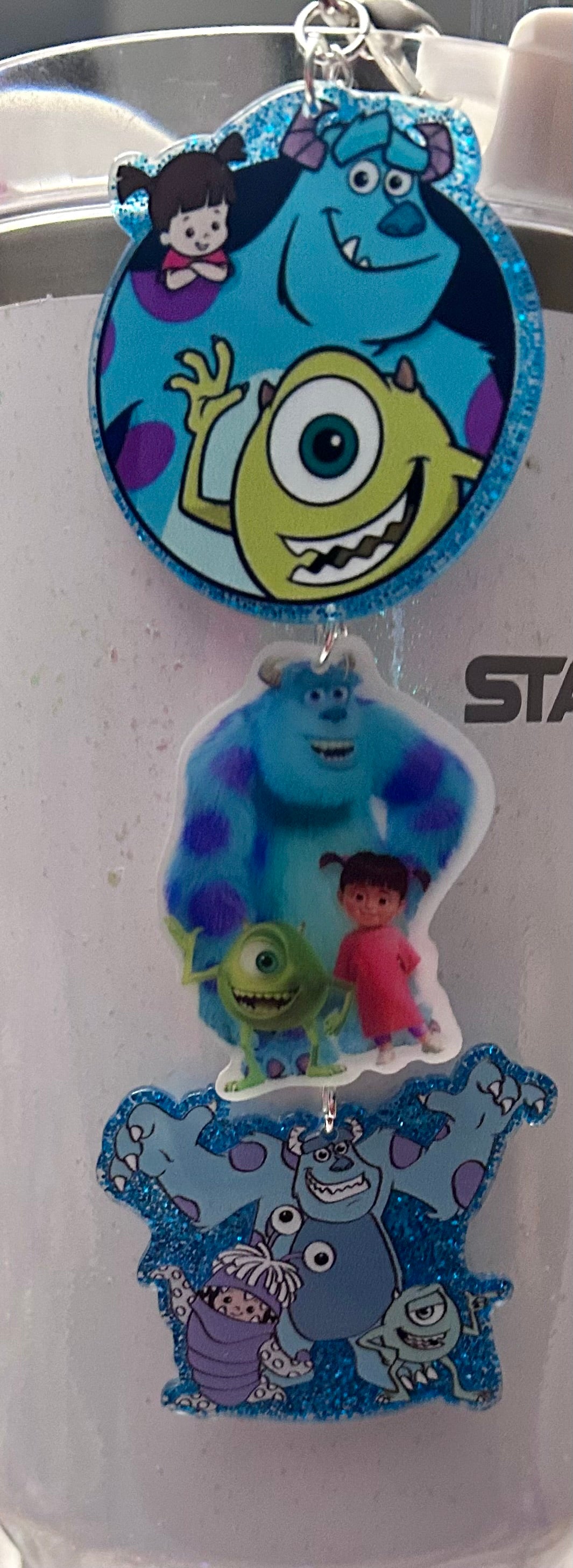 Monsters Straw Topper Dangle Charm