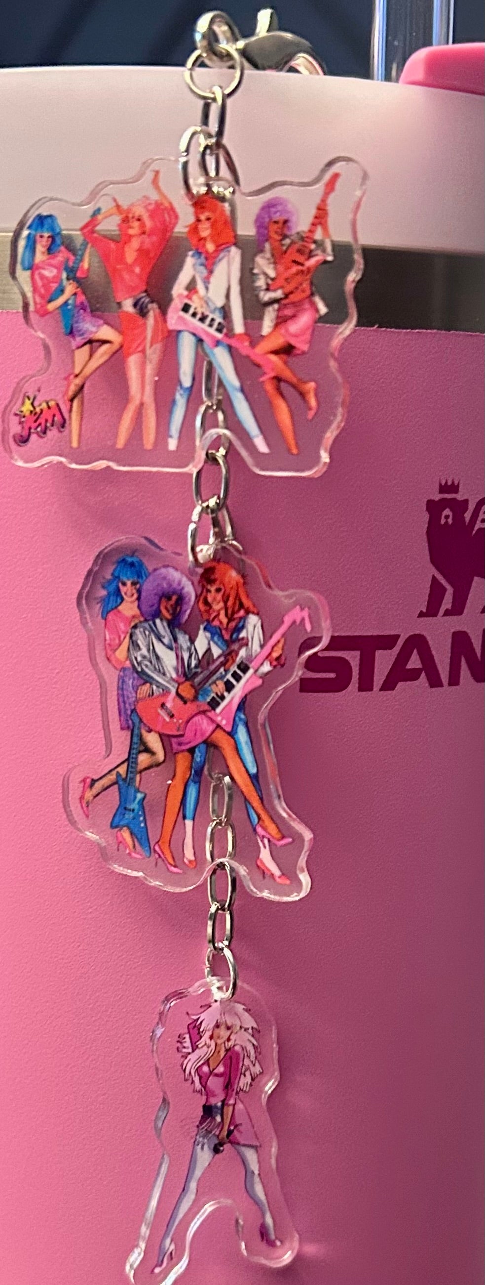 Rocker Straw Topper Dangle Charm