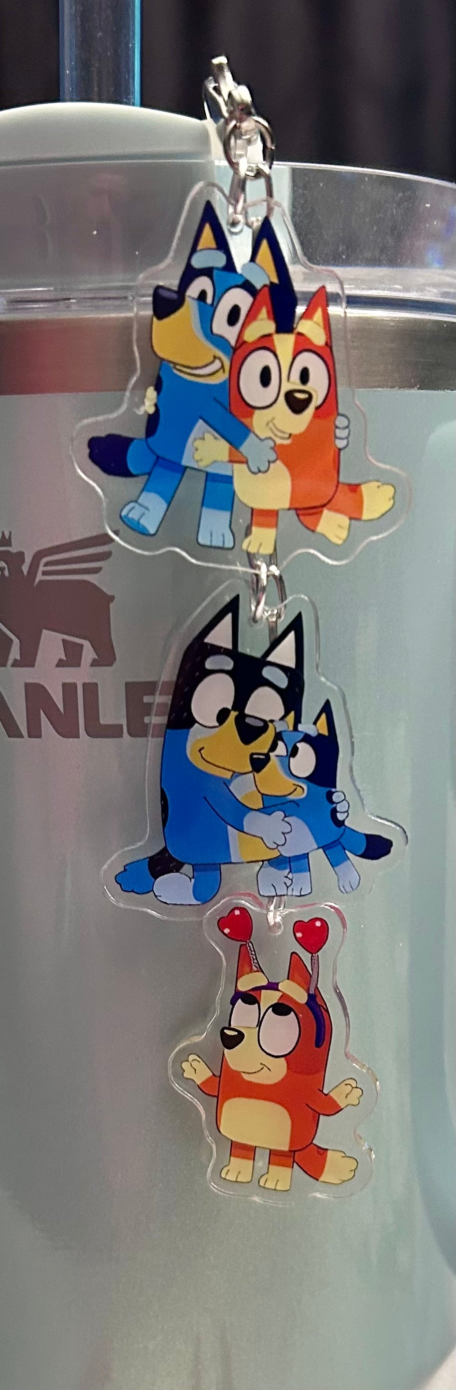 Dog Straw Topper Dangle Charm
