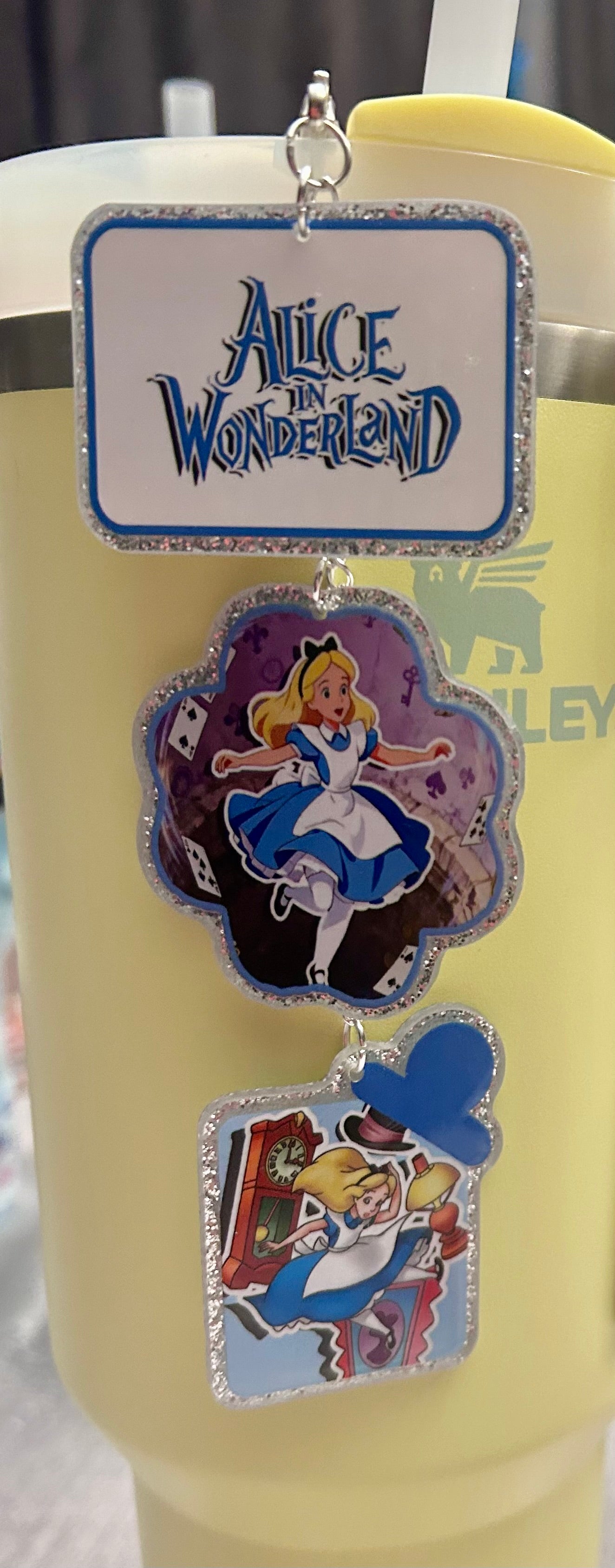 Alice Straw Topper Dangle Charm