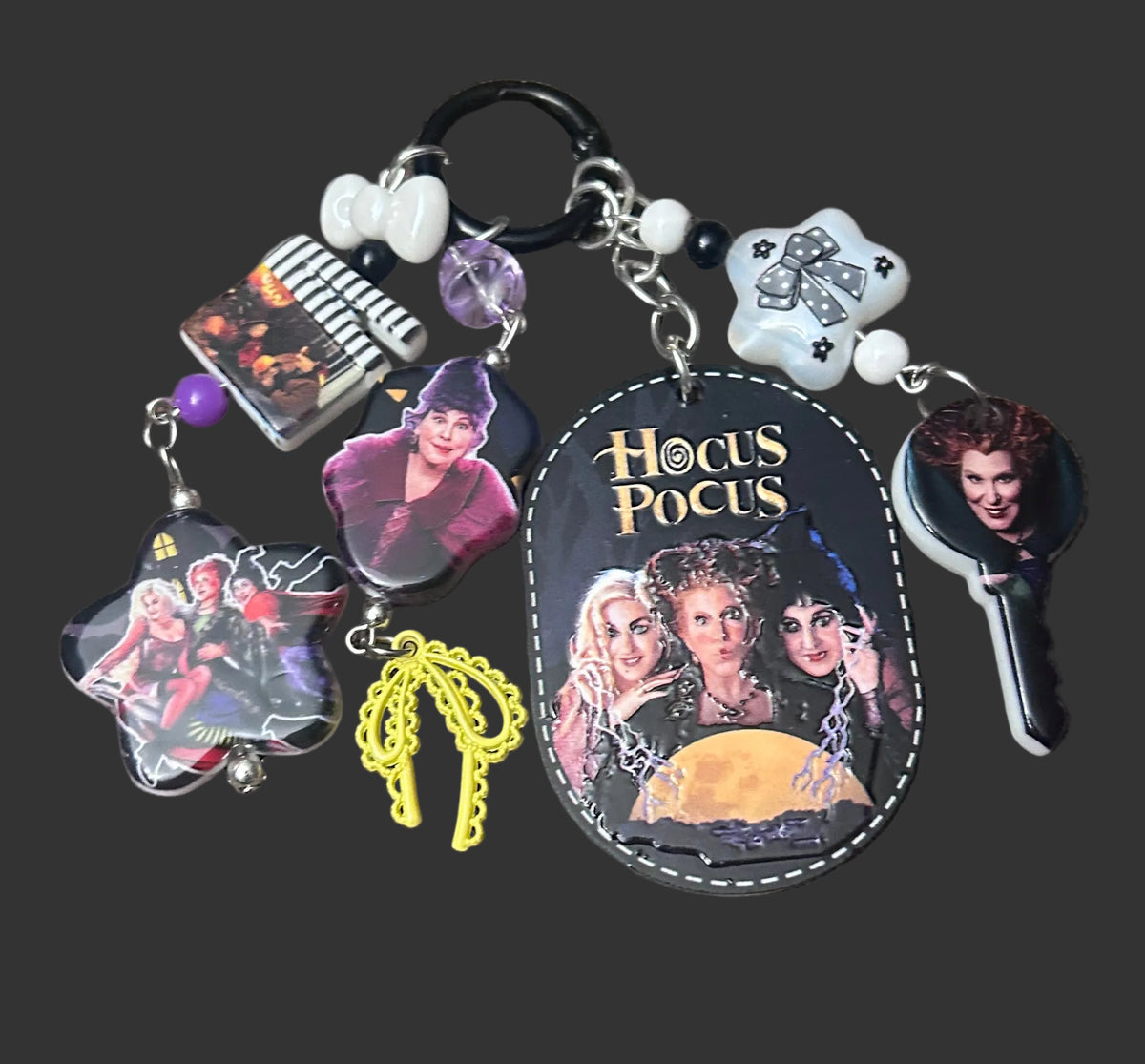 Witches Straw Topper Bag Key Charm