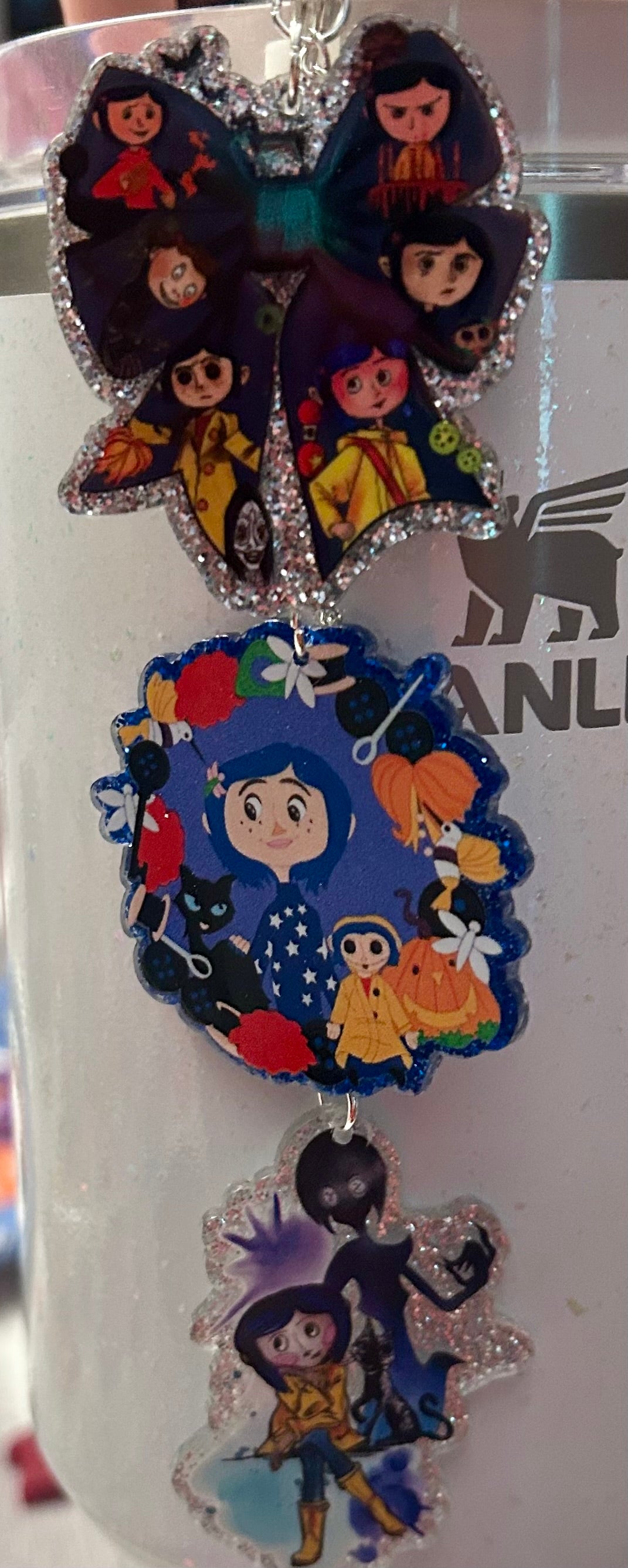 Coraline Straw Topper Dangle Charm