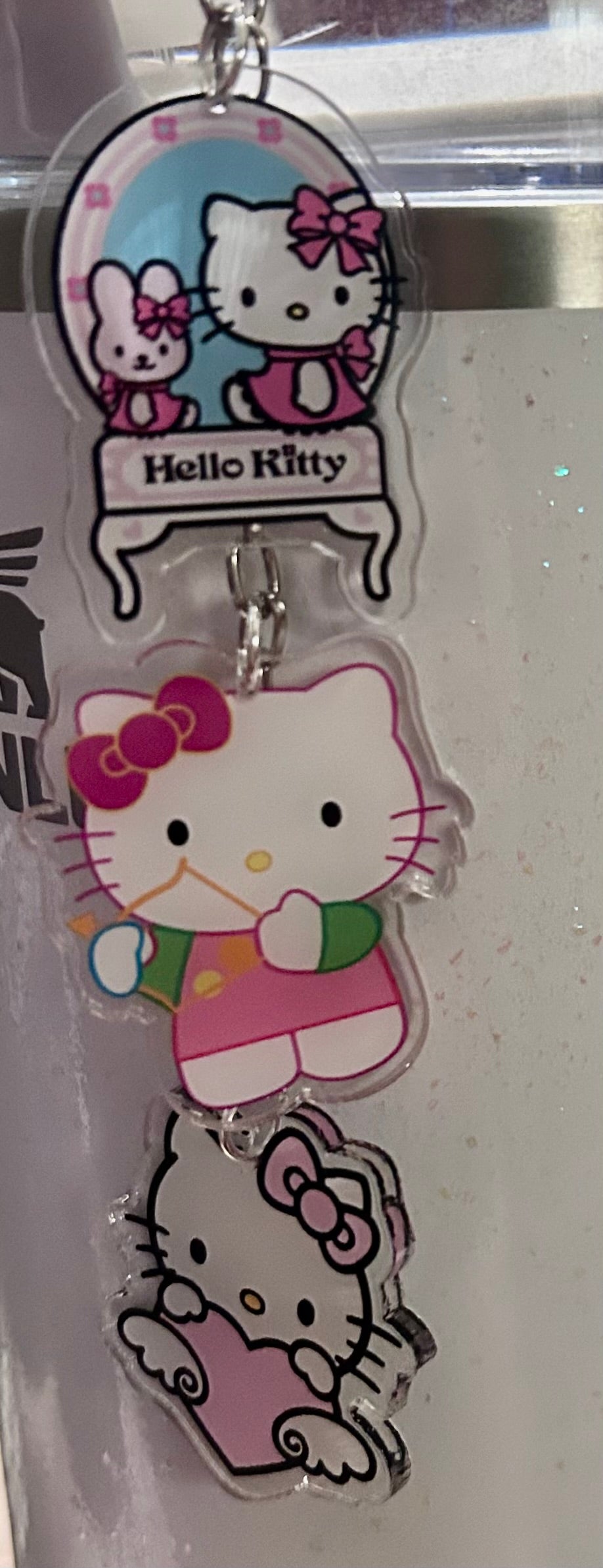 Kitty Straw Topper Dangle Charm