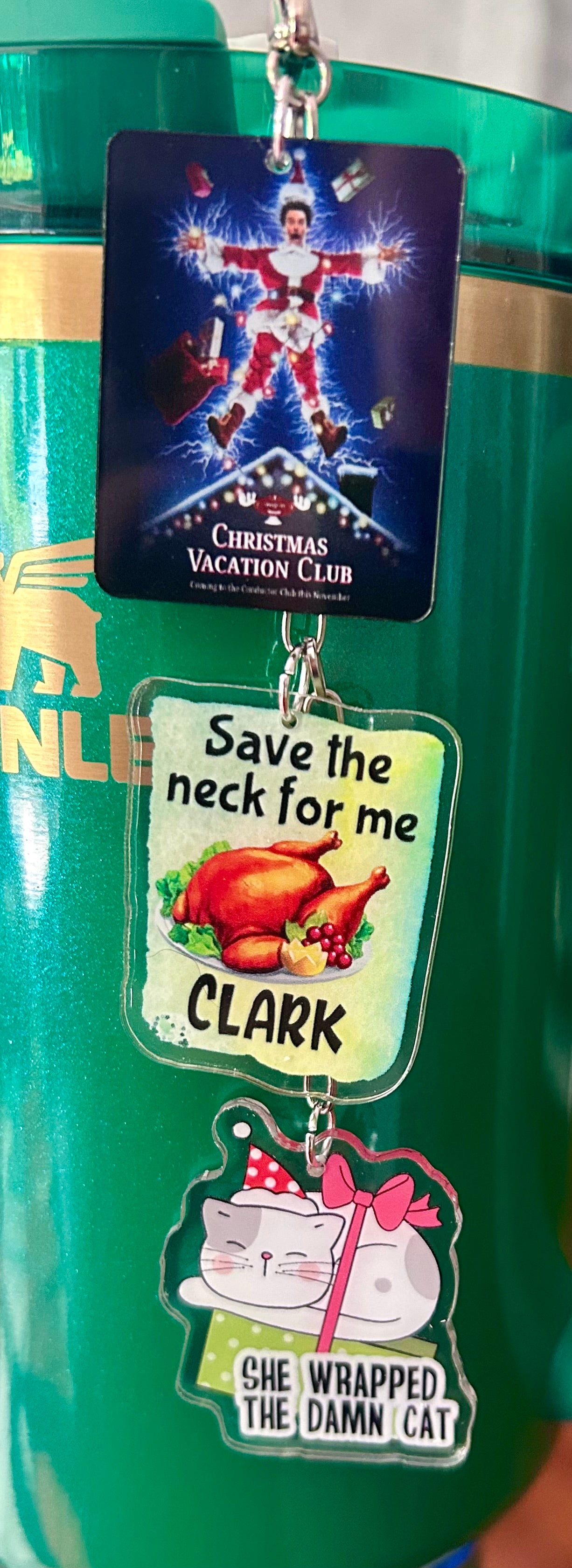 Christmas Vacation Straw Topper Dangle Charm