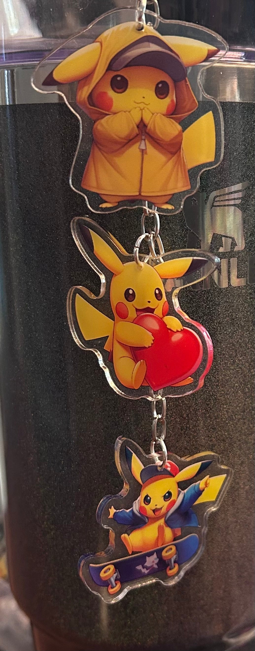 Pika Straw Topper Dangle Charm
