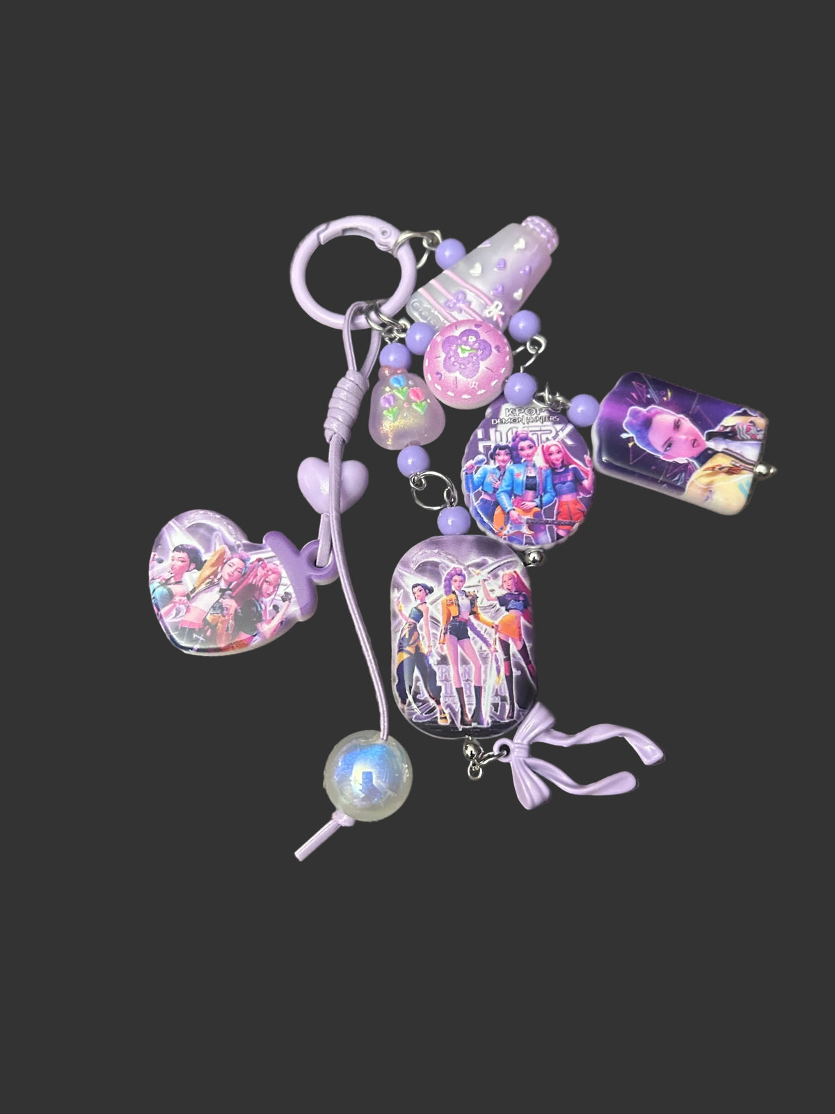 Demon Straw Topper Bag Key Charm