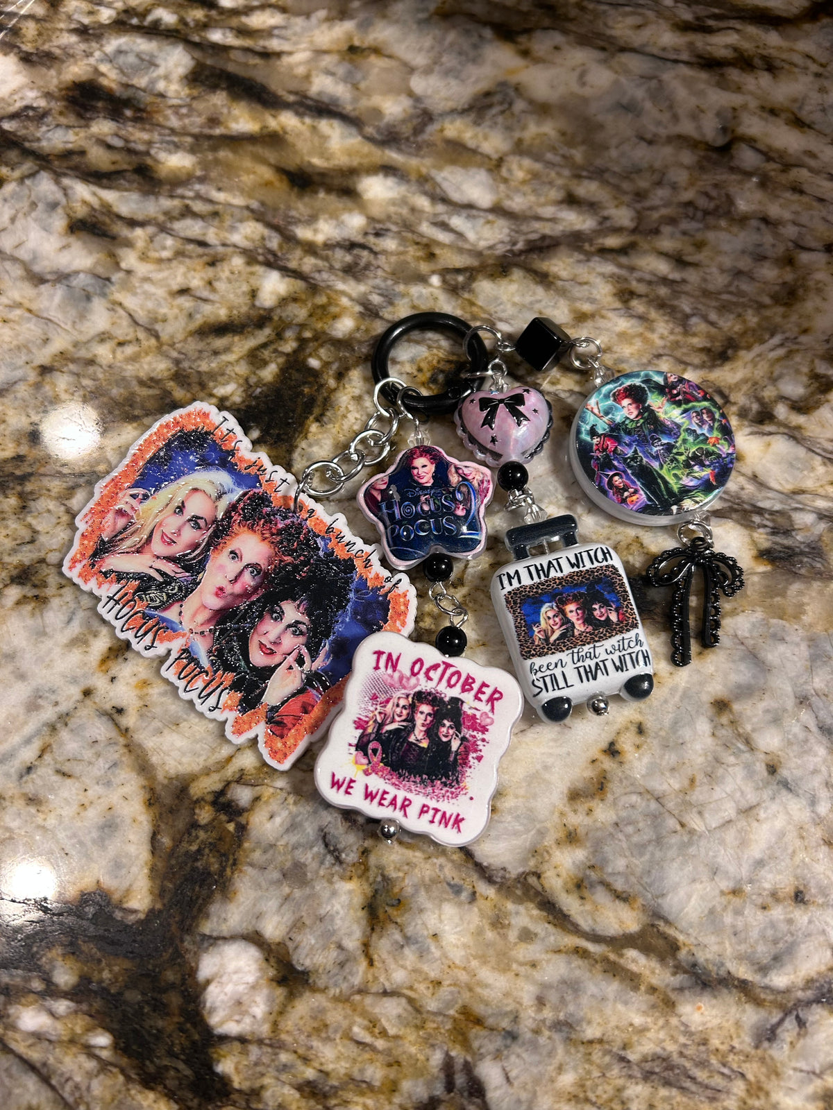 Straw Topper Bag Key Charm