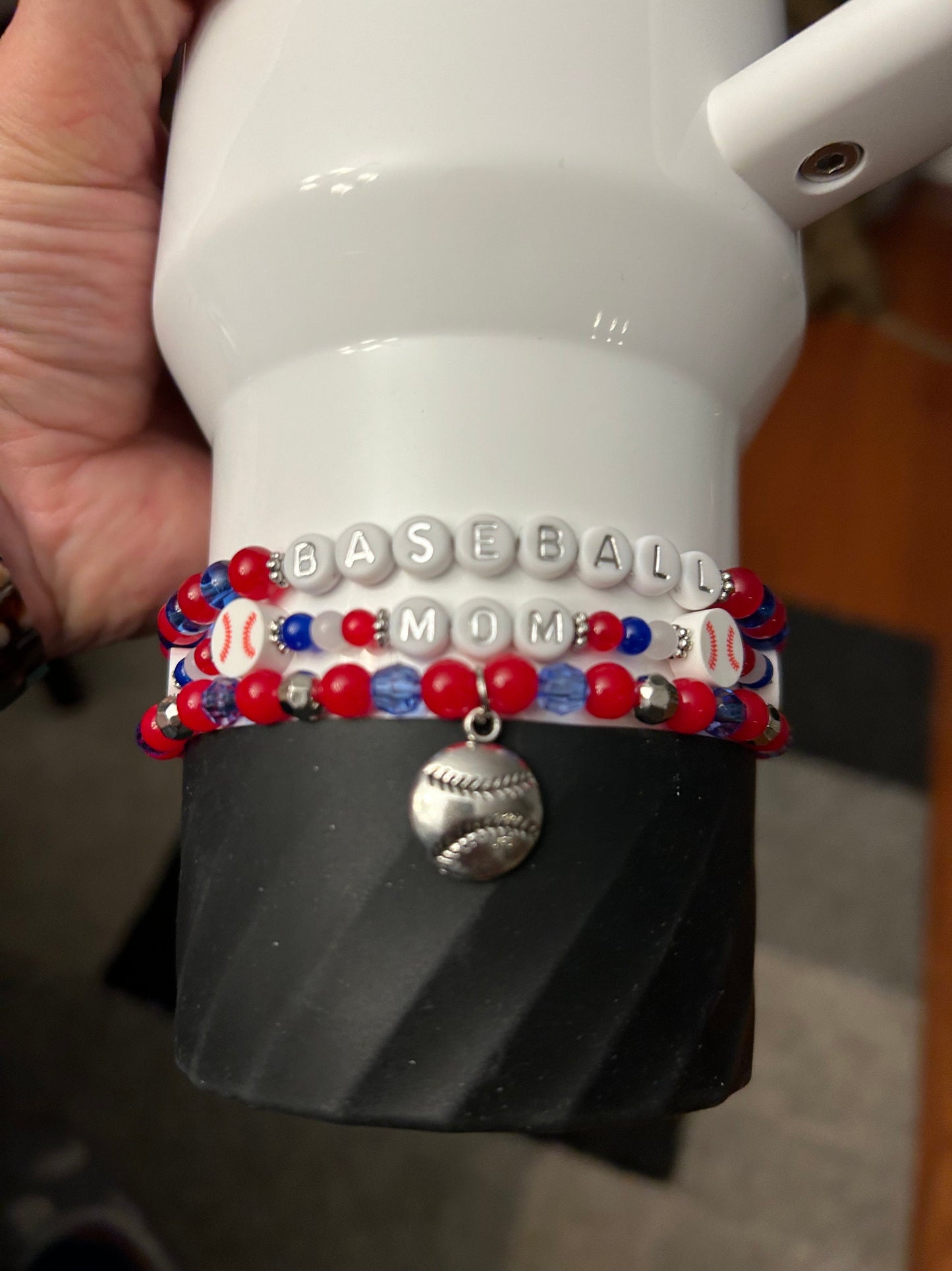 Baseball Mom Bracelet Stack set of 3 for Stanley Cup