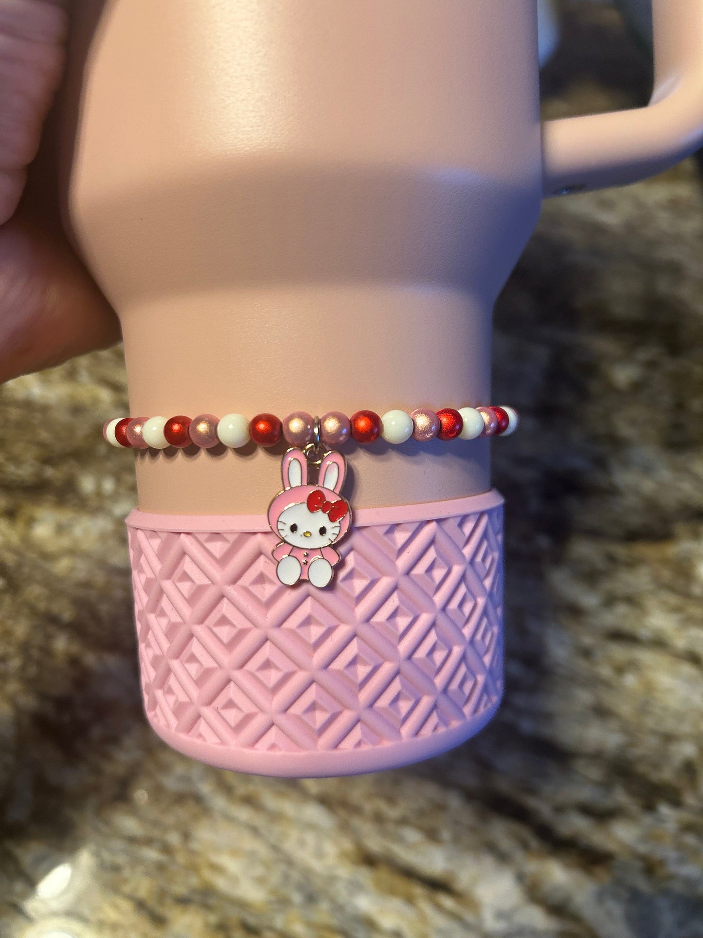 Easter Kitty Stanley Cup Bracelet Boot Topper