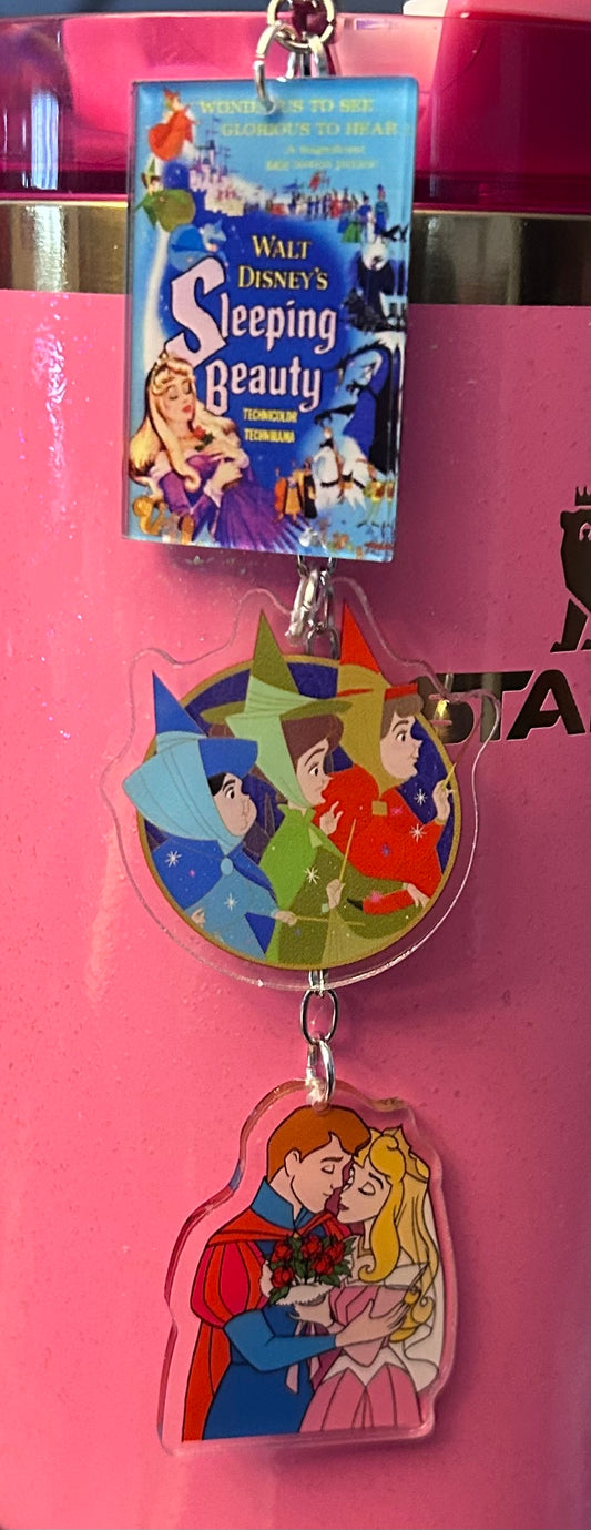 Princess Straw Topper Dangle Charm