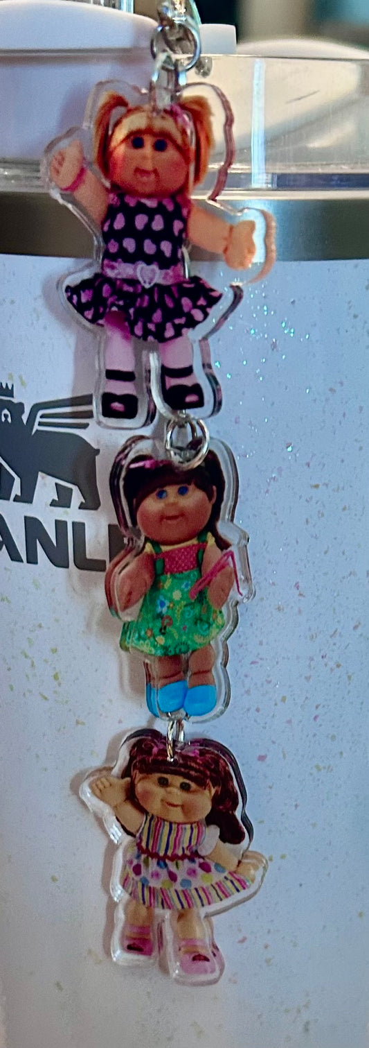Cabbage Straw Topper Dangle Charm