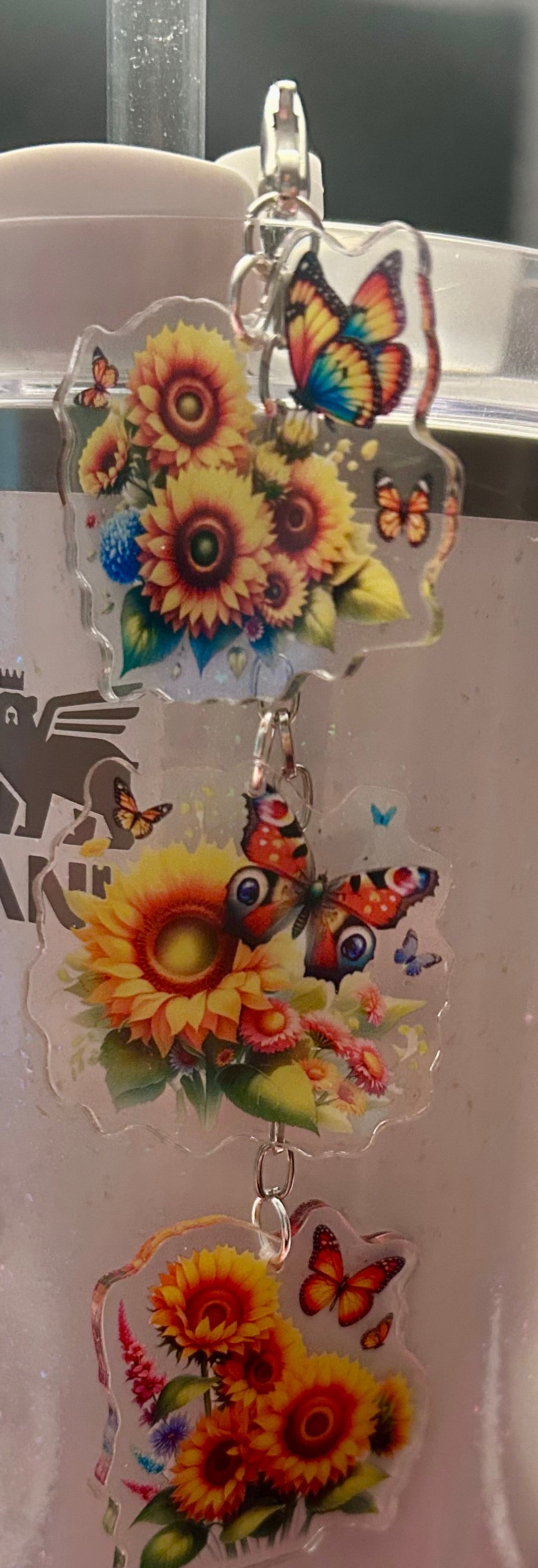 Sunflowers Straw Topper Dangle Charm