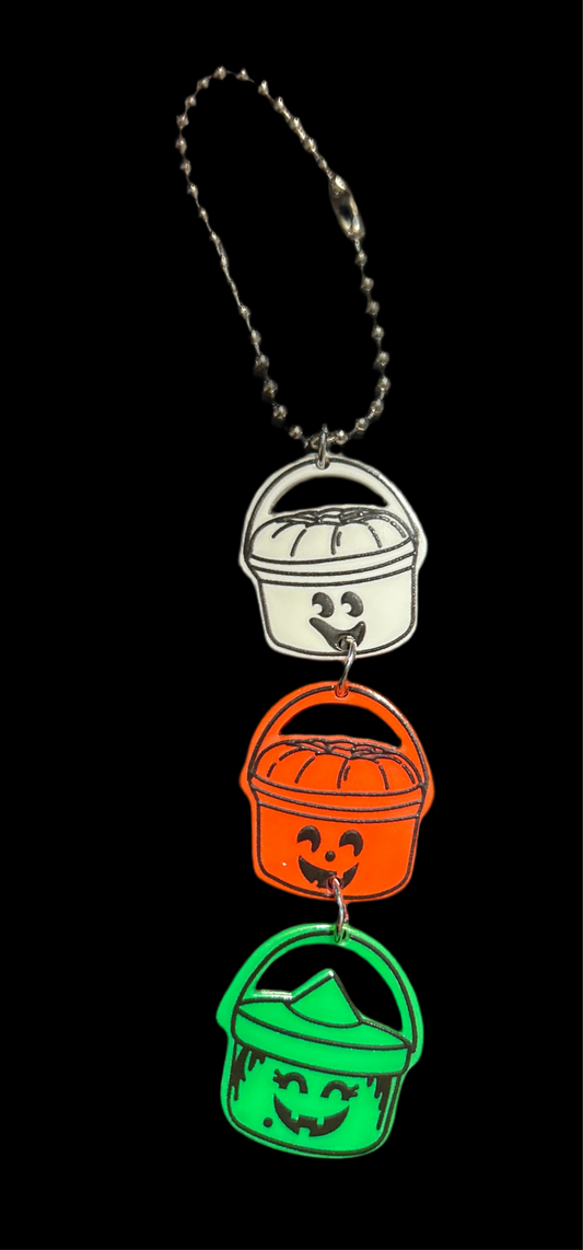 Boo Bucket Straw Charm