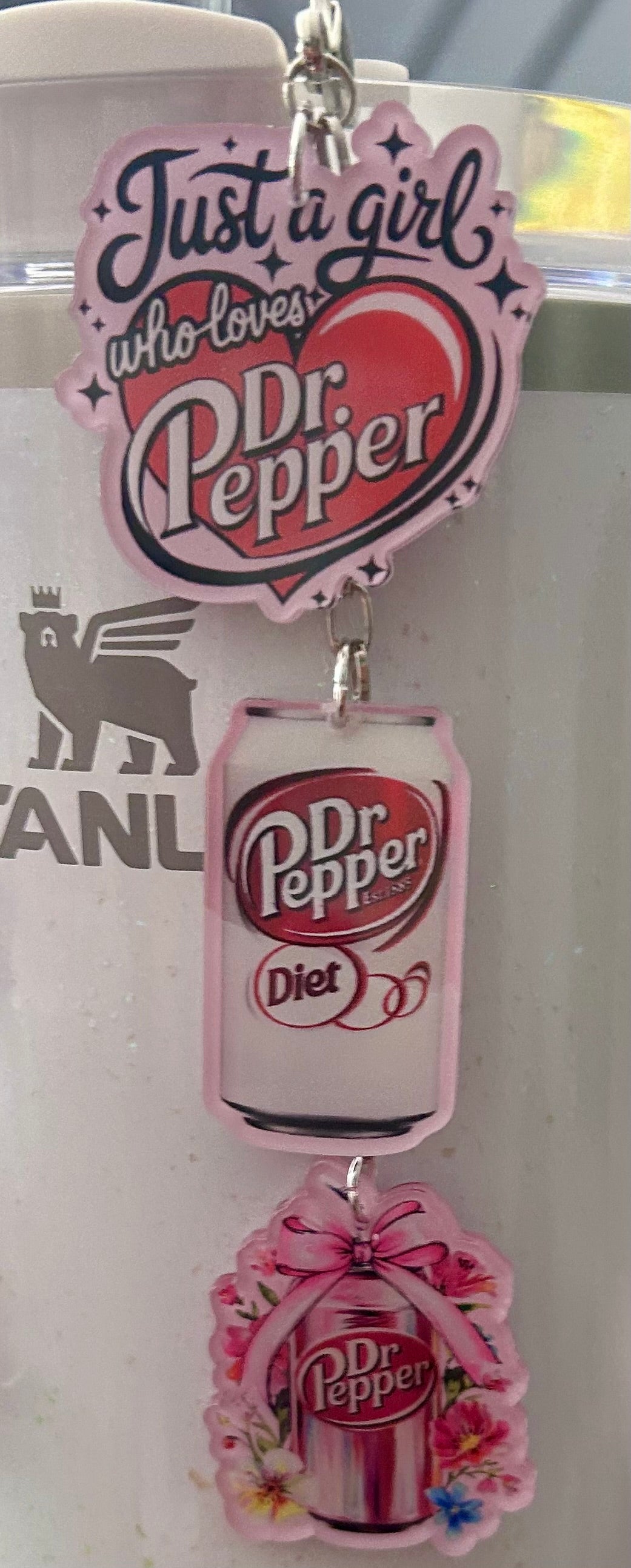 Soda Straw Topper Dangle Charm