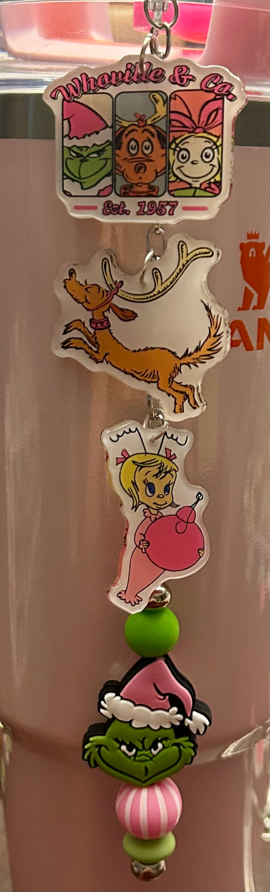 Mean One Straw Topper Dangle Charm