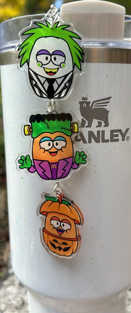 Halloween Nugget Straw Topper Dangle Charm