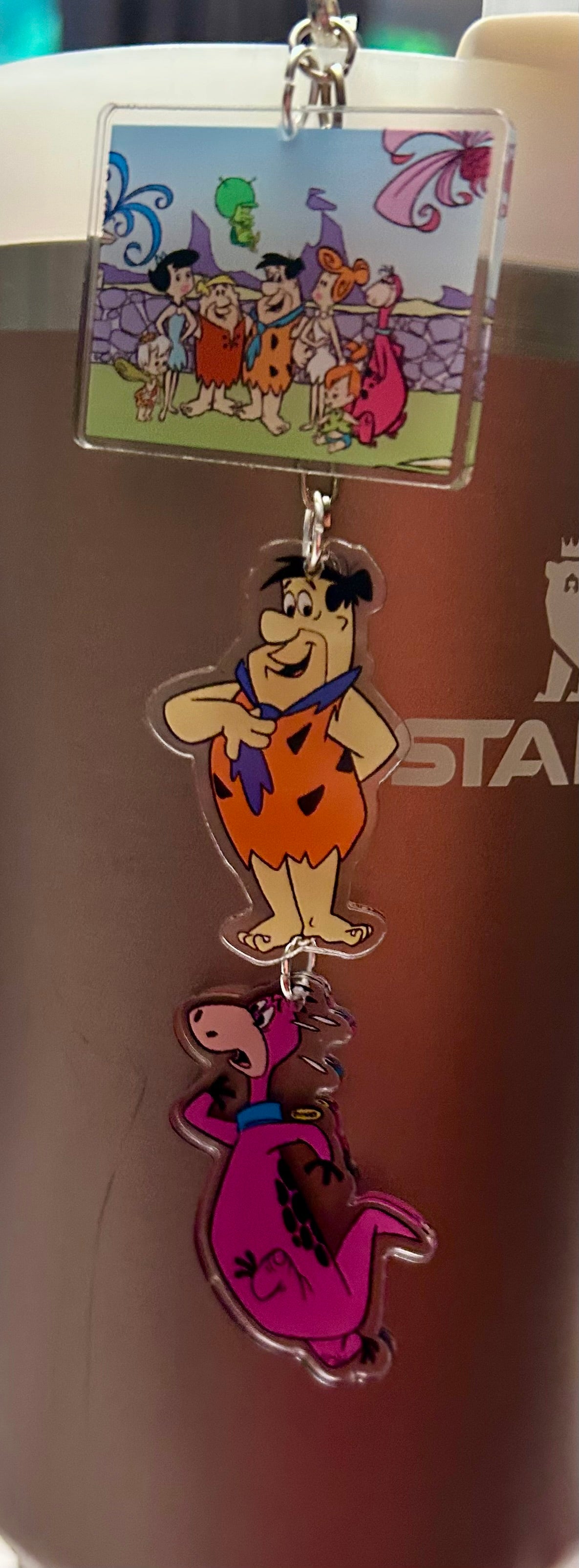 Stone Age Straw Topper Dangle Charm
