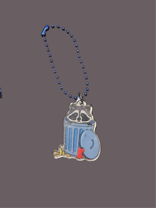 Racoon Handle Charm