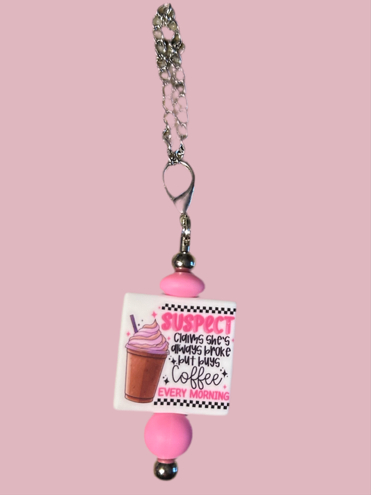 Coffee Suspect Handle Charm