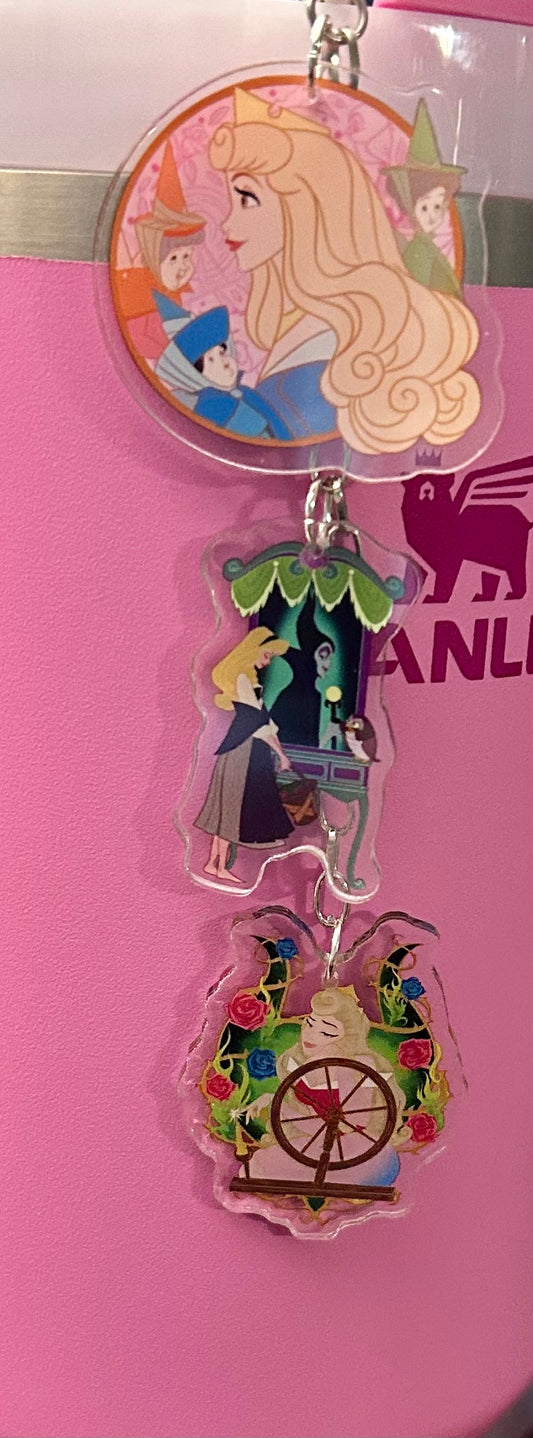 Princess Straw Topper Dangle Charm