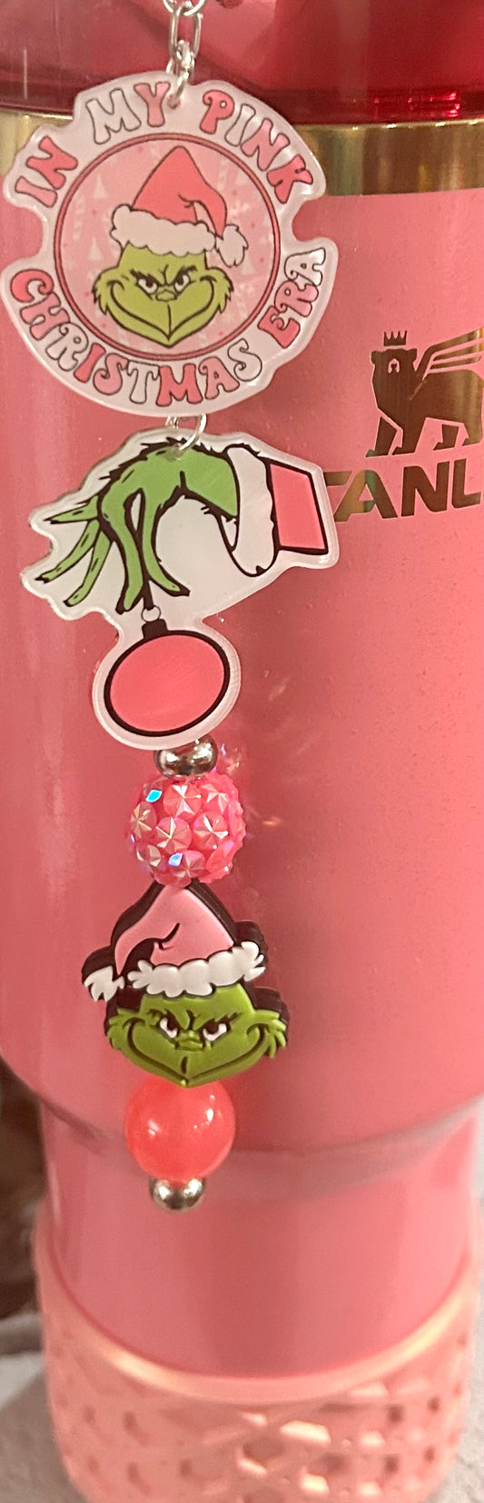 Green One Straw Topper Dangle Charm
