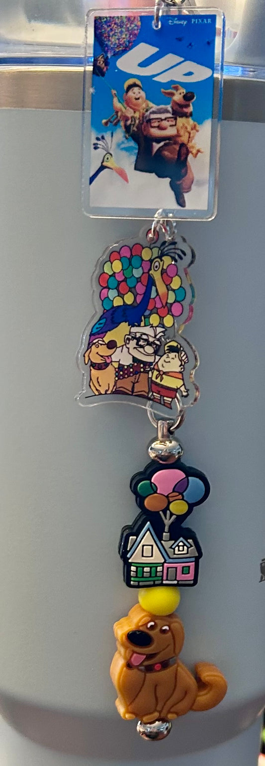 Balloon Ride Straw Topper Dangle Charm