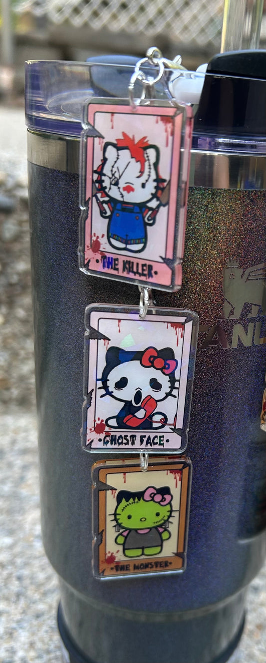 Horror HK Straw Topper Dangle Charm