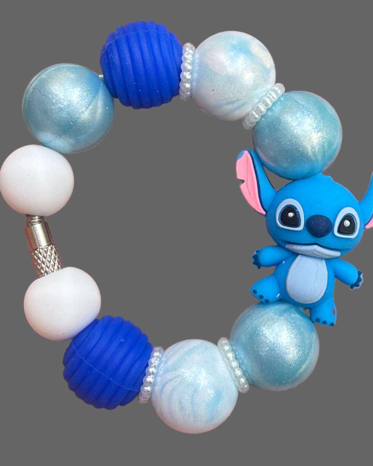 Blue Alien Handle Charm