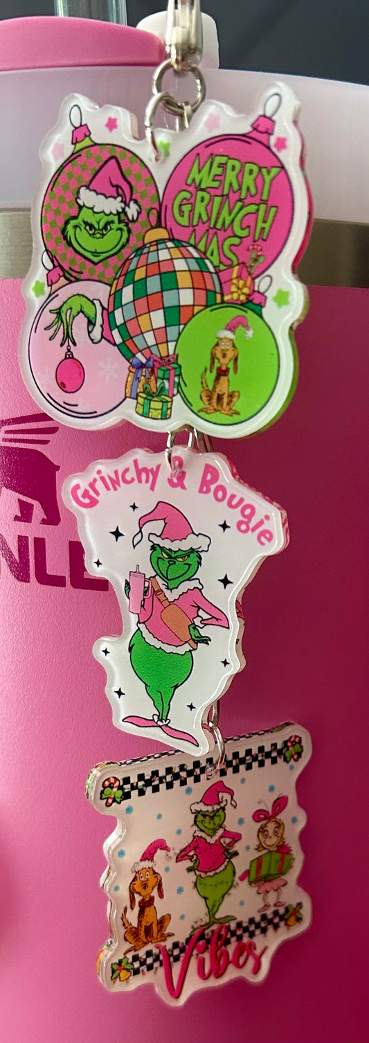Mean Straw Topper Dangle Charm