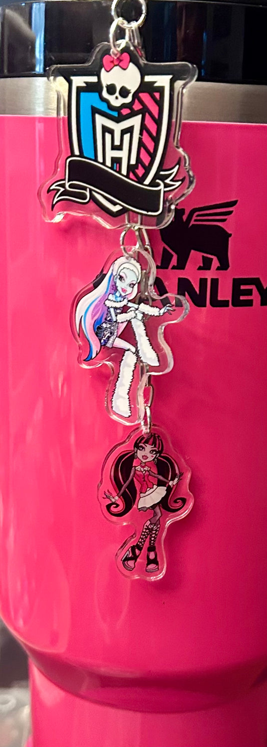 Monster Straw Topper Dangle Charm