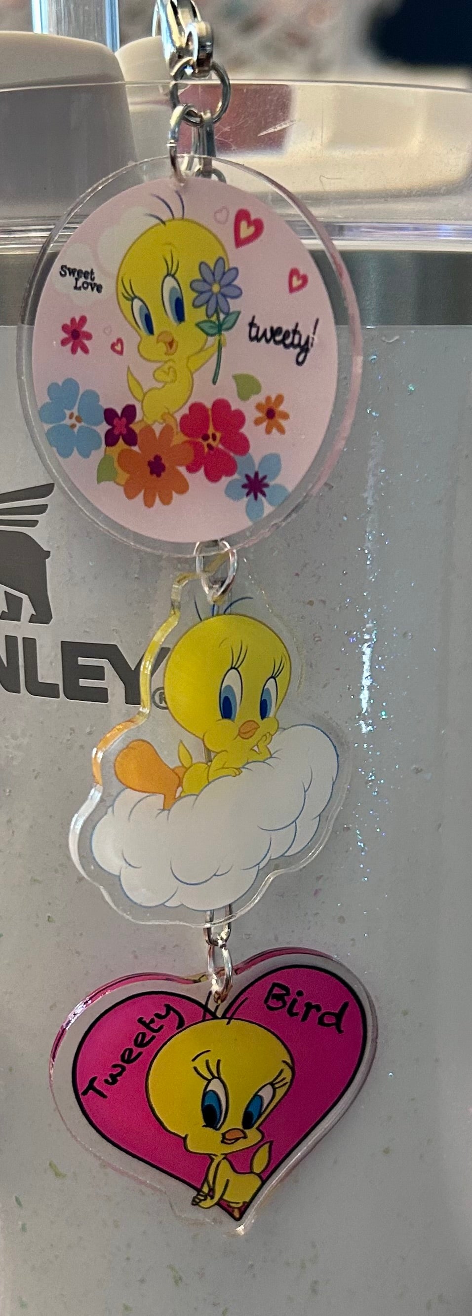 Bird Straw Topper Dangle Charm