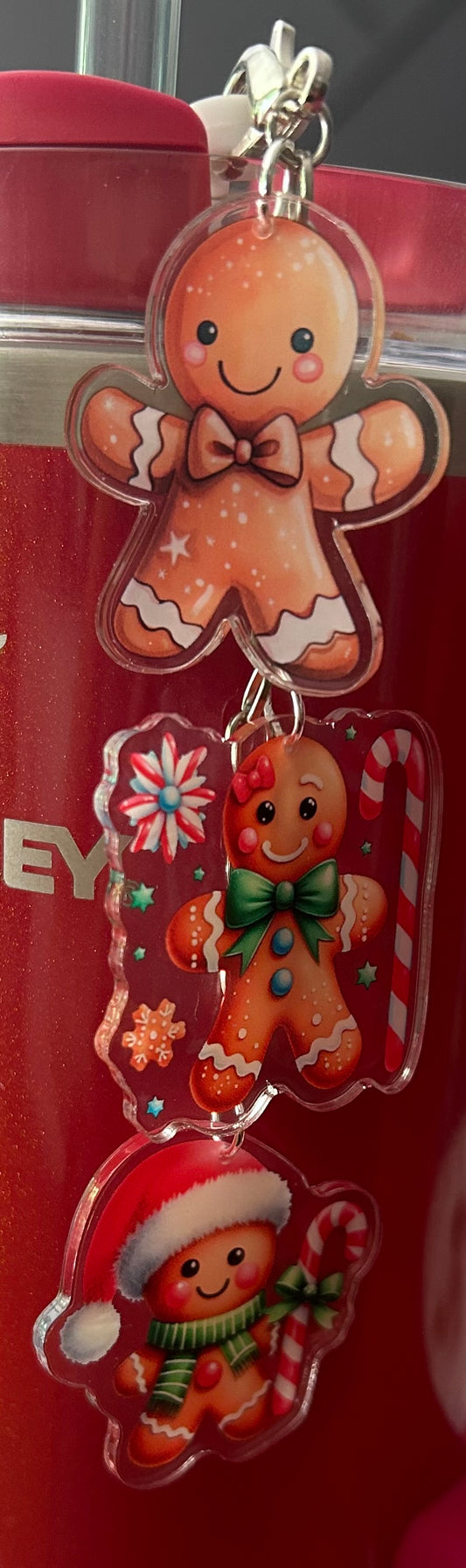 Gingerbread Straw Topper Dangle Charm