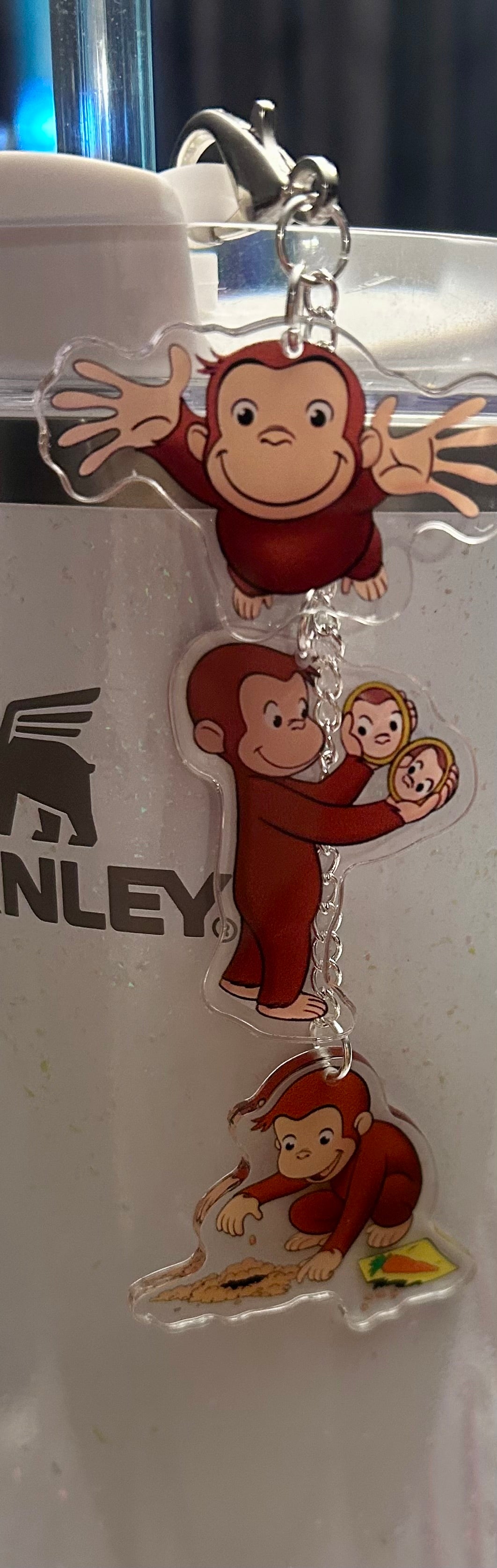 Monkey Straw Topper Dangle Charm