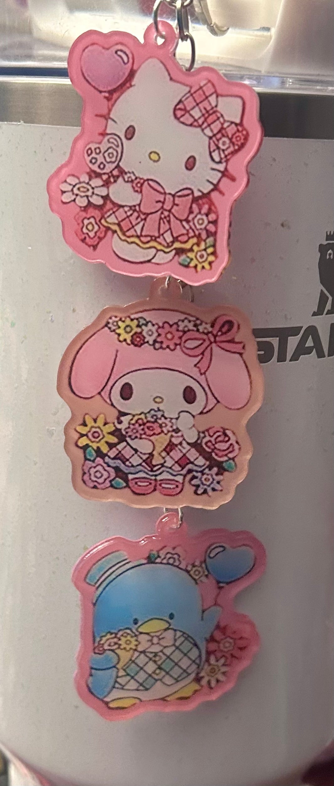 Animal Friends Straw Topper Dangle Charm