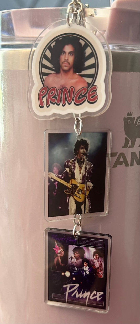 Purple Straw Topper Dangle Charm