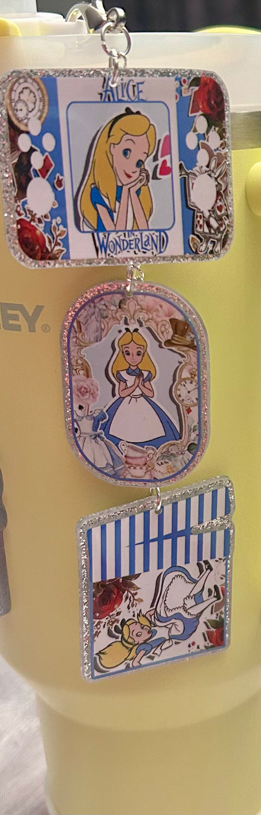 Alice Straw Topper Dangle Charm