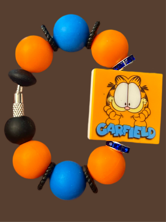 Orange Cat Handle Charm
