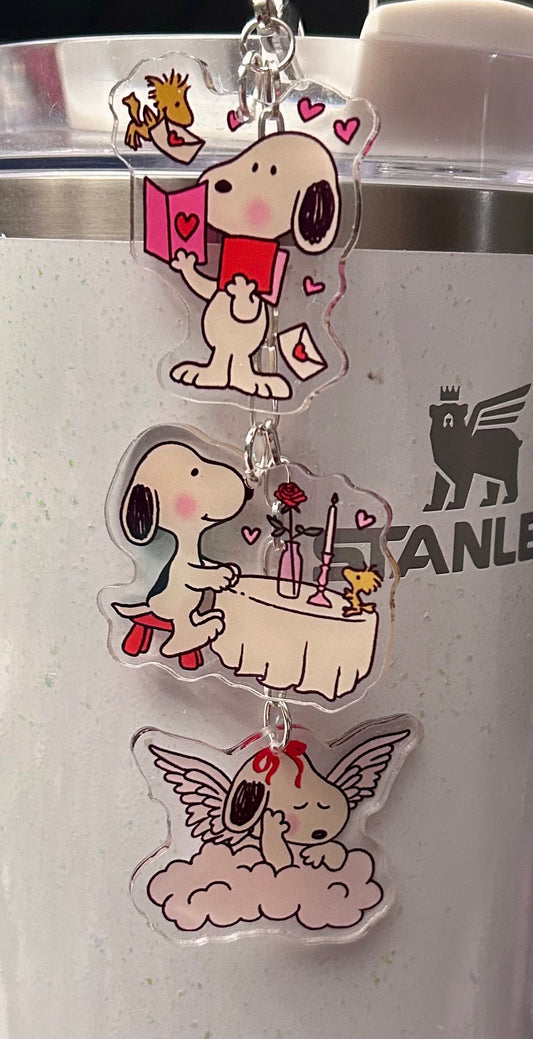 Dog Straw Topper Dangle Charm