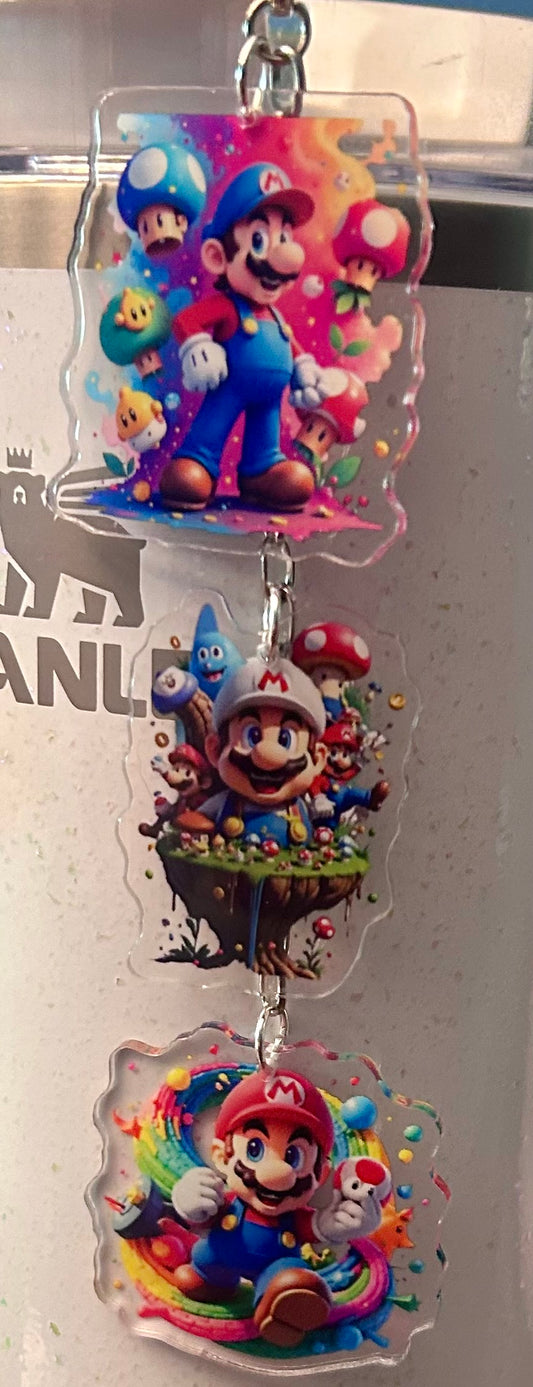 Gamer Straw Topper Dangle Charm