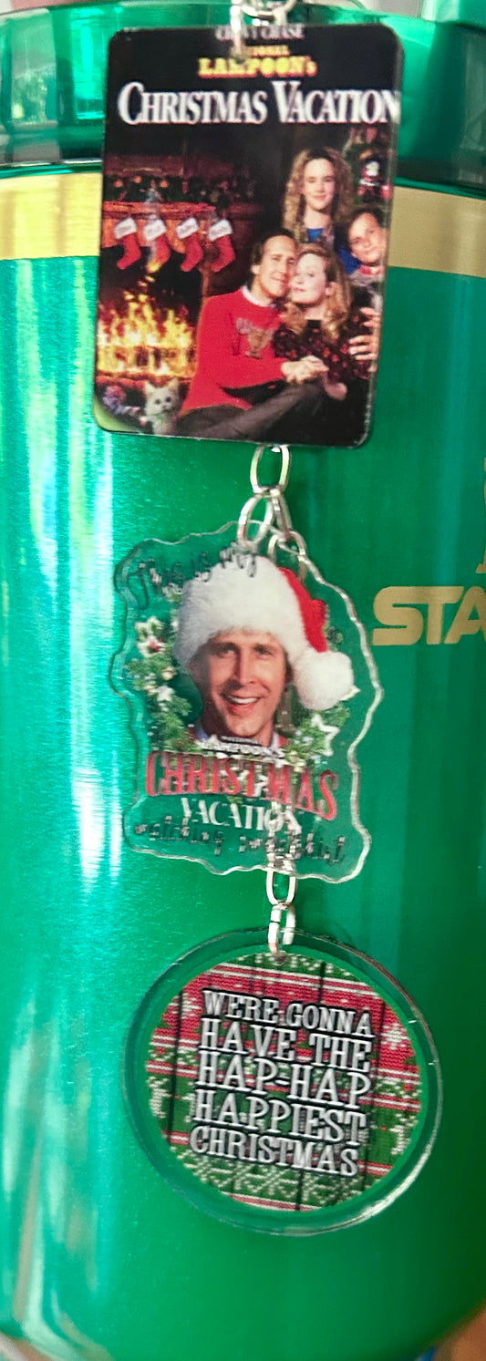 Christmas Vacation Straw Topper Dangle Charm